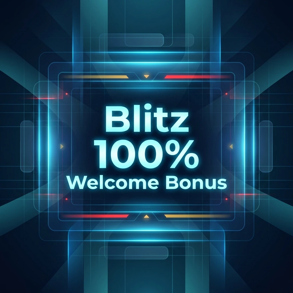 Blitz Casino promo banner — fast payouts and big slots lobby